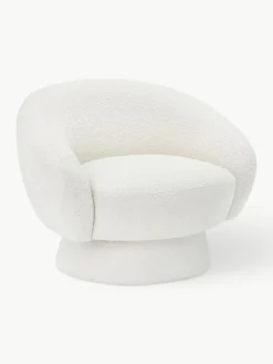 Bouclé-Loungesessel Ted
