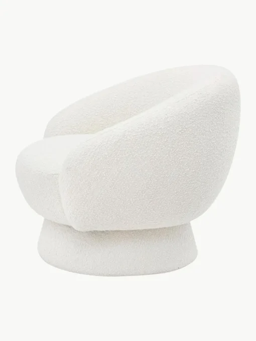 Bouclé-Loungesessel Ted