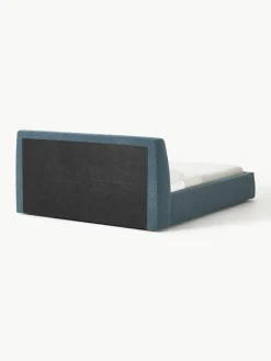 Bouclé-Polsterbett Cloud mit Stauraum