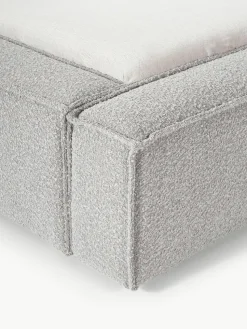 Bouclé-Polsterbett Lennon mit Stauraum