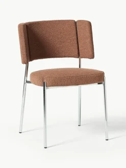 Bouclé-Polsterstühle Samantha, 2 Stück