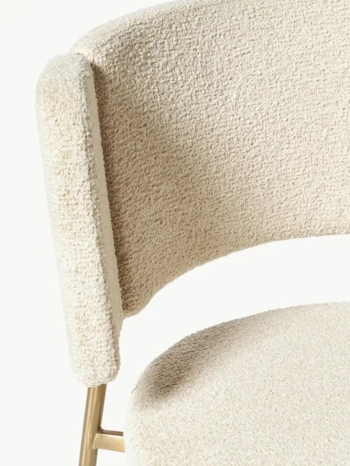 Bouclé-Polsterstühle Samantha, 2 Stück