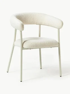 Bouclé-Polsterstühle Thiago, 2 Stück