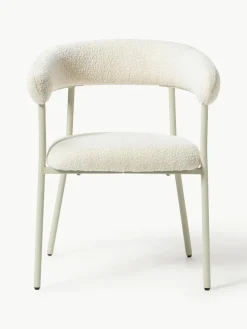 Bouclé-Polsterstühle Thiago, 2 Stück