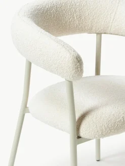 Bouclé-Polsterstühle Thiago, 2 Stück