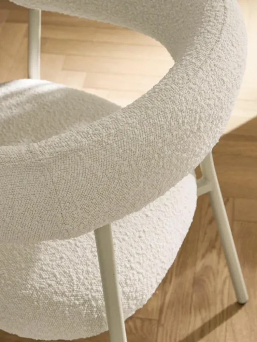 Bouclé-Polsterstühle Thiago, 2 Stück