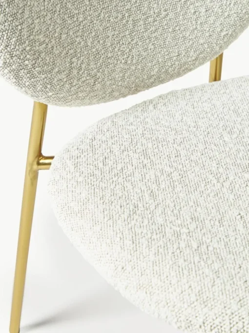 Bouclé-Polsterstühle Ulrica, 2 Stück