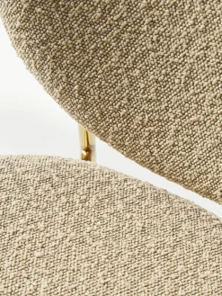 Bouclé-Polsterstühle Ulrica, 2 Stück
