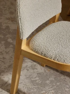 Bouclé-Polsterstuhl Neelia