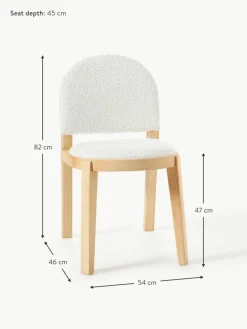 Bouclé-Polsterstuhl Neelia
