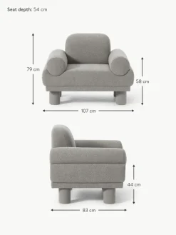Bouclé-Sessel Lilo