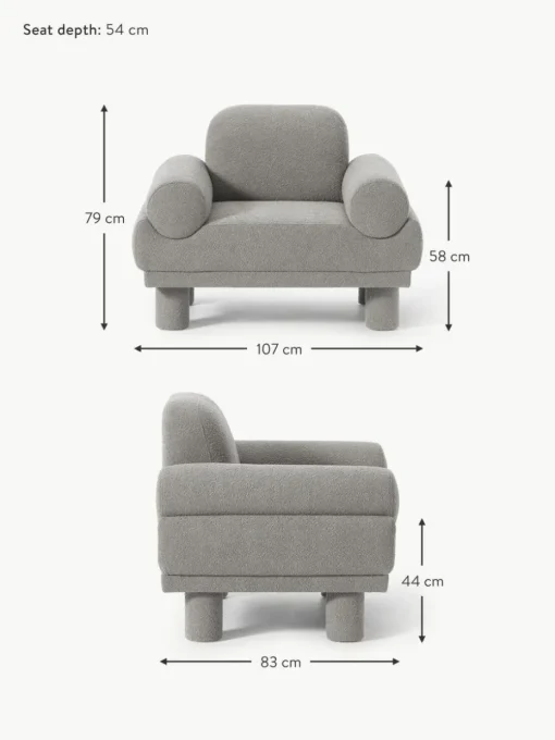 Bouclé-Sessel Lilo
