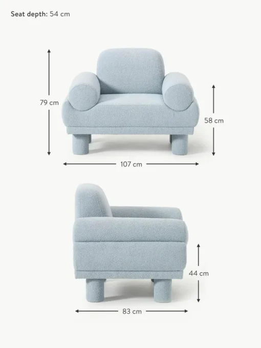 Bouclé-Sessel Lilo