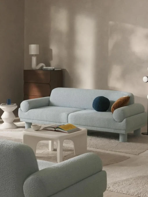 Bouclé-Sofa Lilo (3-Sitzer)