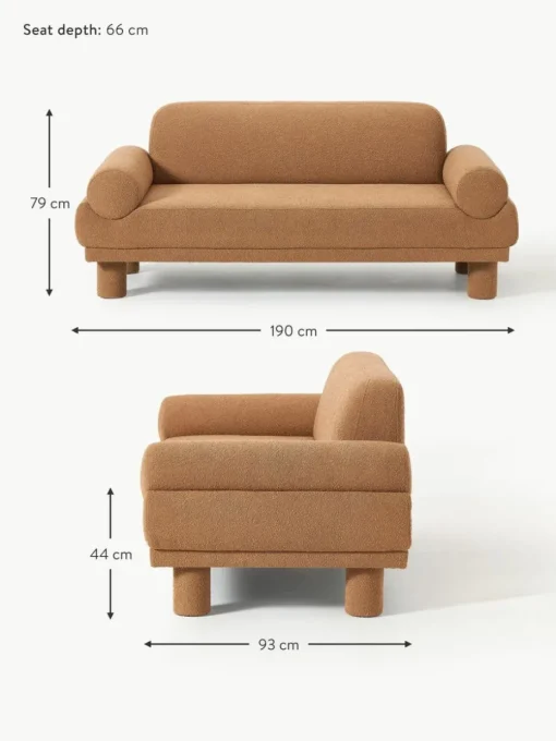 Bouclé-Sofa Lilo (2-Sitzer)