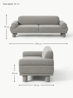 Bouclé-Sofa Lilo (3-Sitzer)