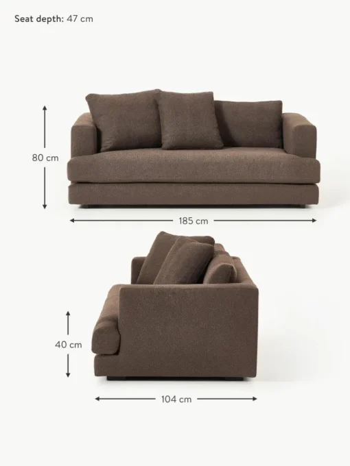 Bouclé-Sofa Tribeca (2-Sitzer)