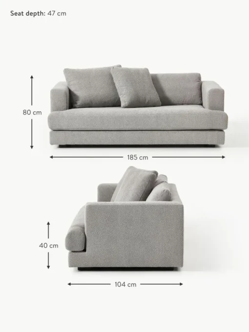 Bouclé-Sofa Tribeca (2-Sitzer)