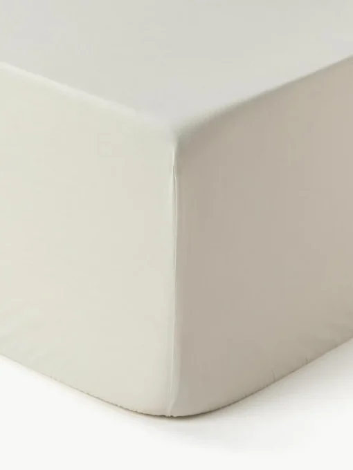 Boxspring-Spannbettlaken Elsie, Baumwollperkal