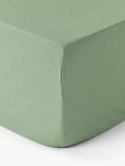 Boxspring-Spannbettlaken Elsie, Baumwollperkal