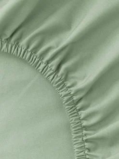 Boxspring-Spannbettlaken Elsie, Baumwollperkal