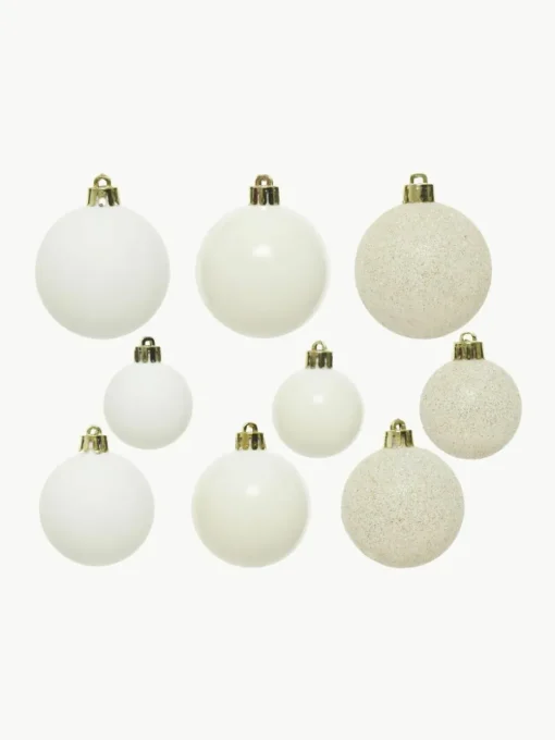 Bruchfeste Weihnachtskugeln Mona, 30er-Set