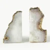 Buchstützen Sedona aus Quartz, 2er-Set