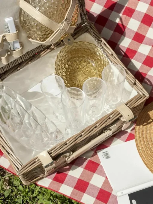 Champagnergläser Jellies mit Strukturmuster, 4 Stück