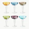 Champagnerschalen Peony, 6er-Set