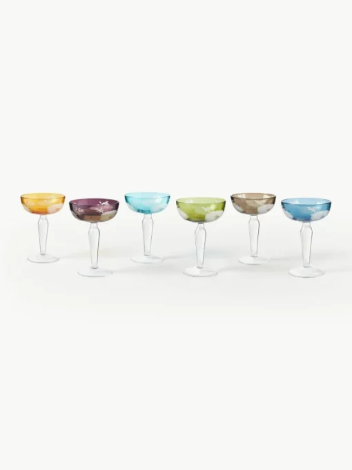 Champagnerschalen Peony, 6er-Set