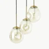 Cluster-Pendelleuchte Amora aus Glas