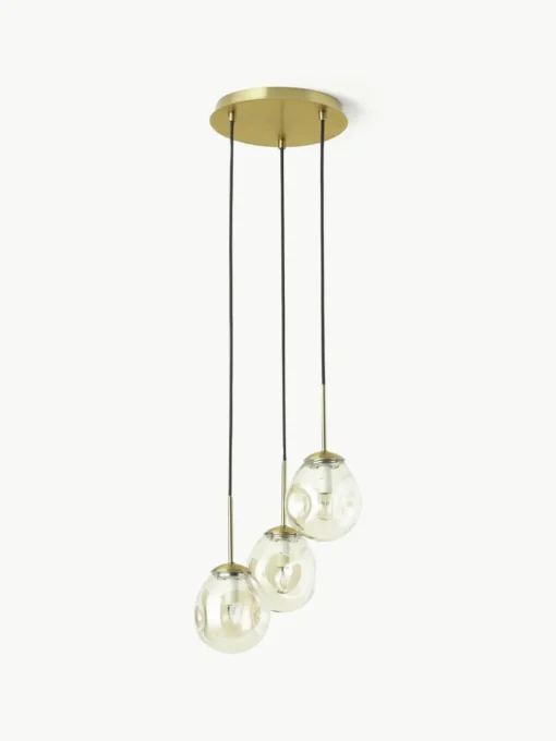 Cluster-Pendelleuchte Amora aus Glas