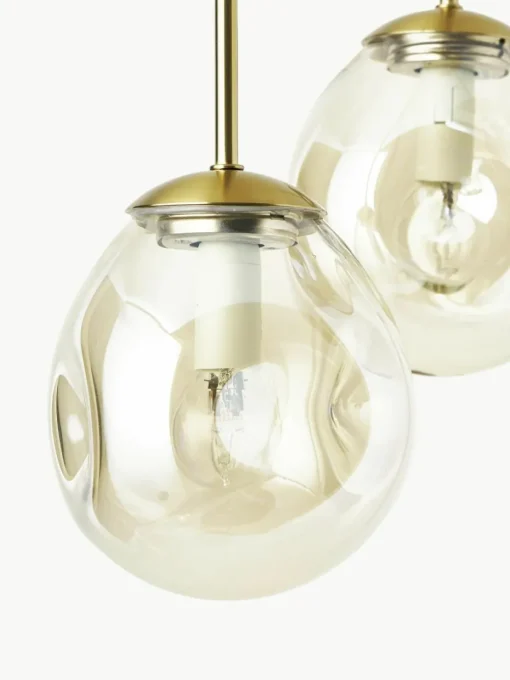 Cluster-Pendelleuchte Amora aus Glas