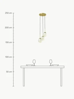 Cluster-Pendelleuchte Amora aus Glas