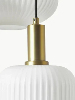 Cluster-Pendelleuchte Candela aus Opalglas
