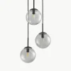 Cluster-Pendelleuchte Edie aus Rauchglas