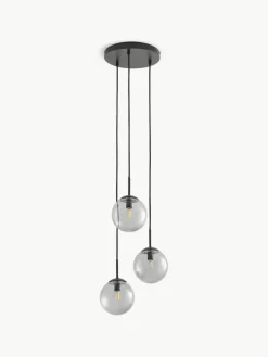 Cluster-Pendelleuchte Edie aus Rauchglas