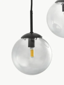 Cluster-Pendelleuchte Edie aus Rauchglas