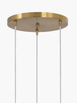 Cluster-Pendelleuchte Vario aus satiniertem Glas