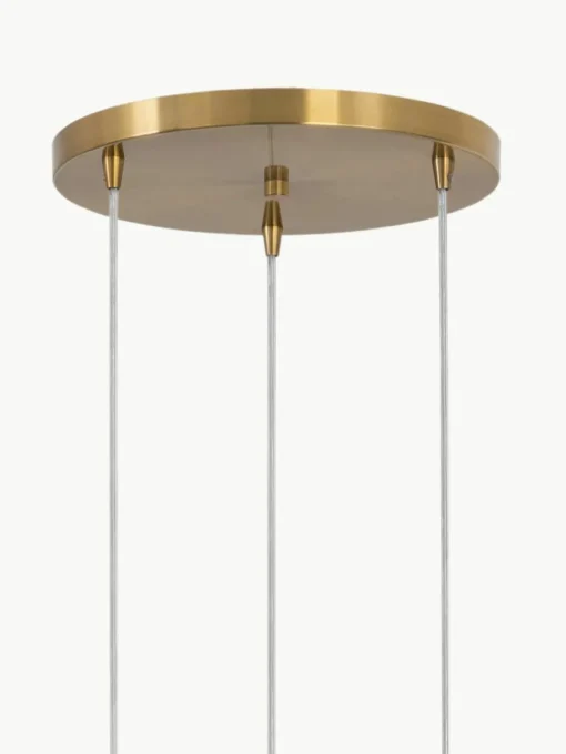 Cluster-Pendelleuchte Vario aus satiniertem Glas