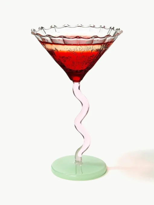 Cocktailgläser Curve aus Borosilikatglas, 2 Stück