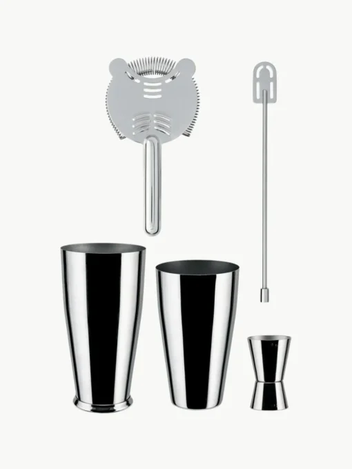 Cocktail-Set Lunar Eclipse aus Edelstahl, 5er-Set