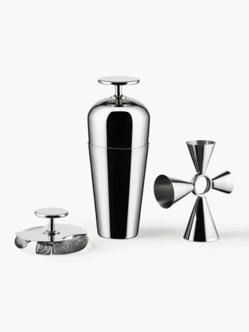 Cocktail-Set Parisienne aus Edelstahl, 3er-Set