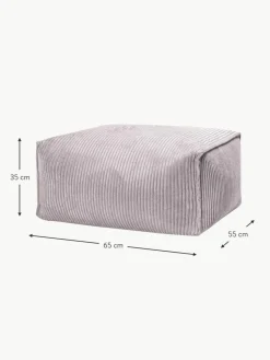 Cord-Bodenkissen Shara