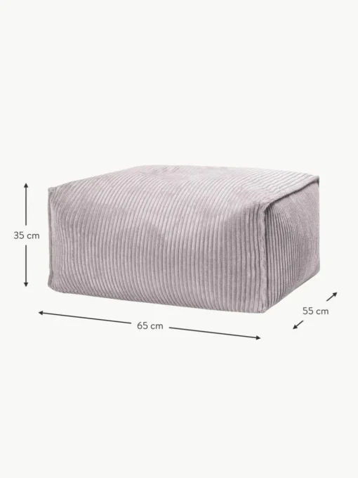 Cord-Bodenkissen Shara