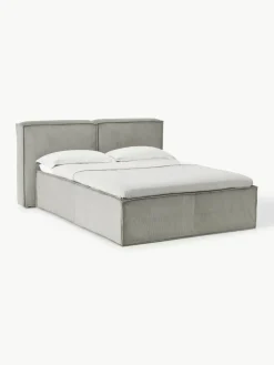 Cord-Boxspringbett Lennon