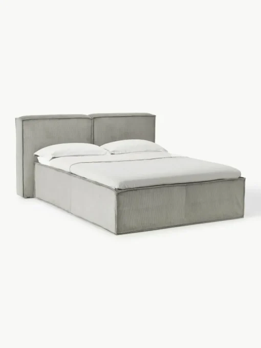 Cord-Boxspringbett Lennon