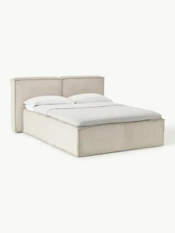 Cord-Boxspringbett Lennon