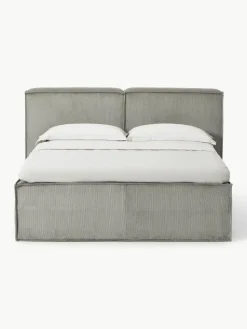 Cord-Boxspringbett Lennon