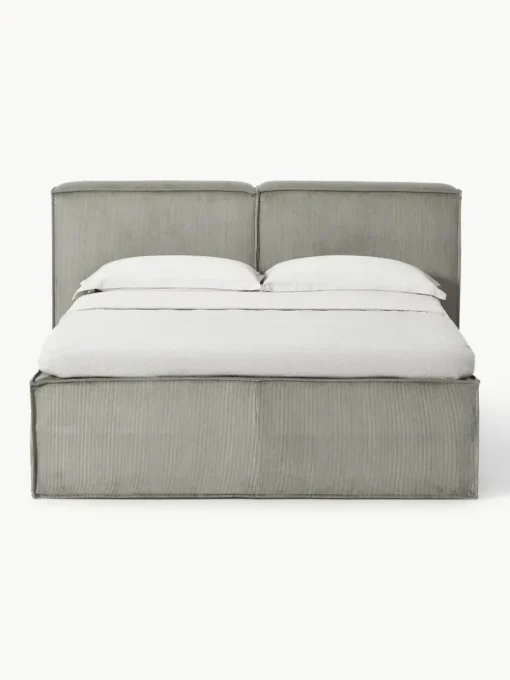 Cord-Boxspringbett Lennon